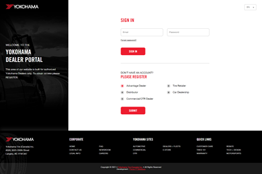 yokohama dealer portal